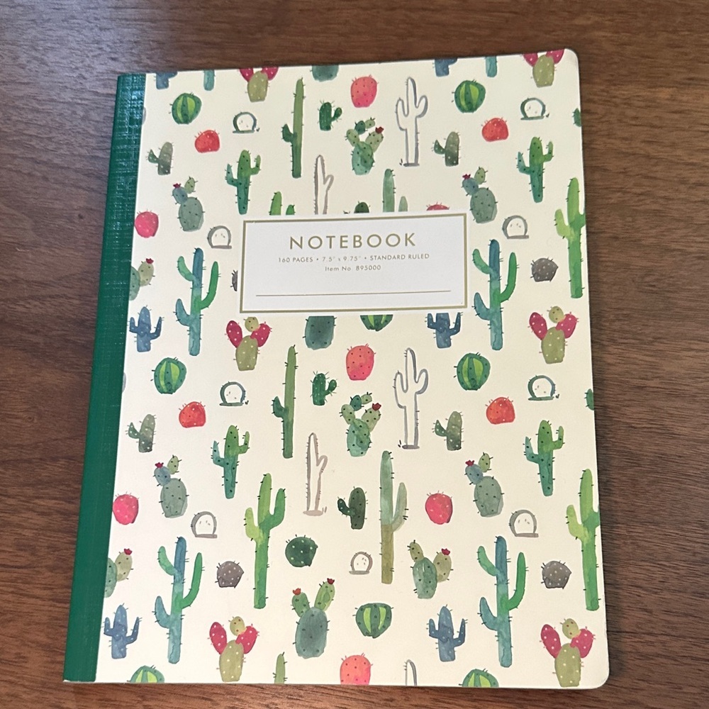 FRINGE cactus notebook